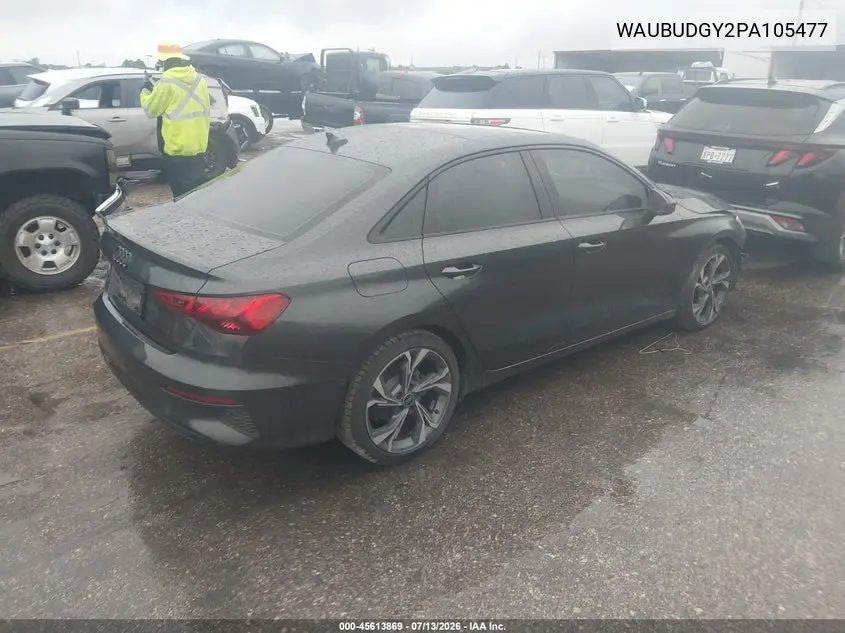 2023 Audi A3 Premium Plus 40 Tfsi Front-Wheel Drive S Tronic VIN: WAUBUDGY2PA105477 Lot: 45613869