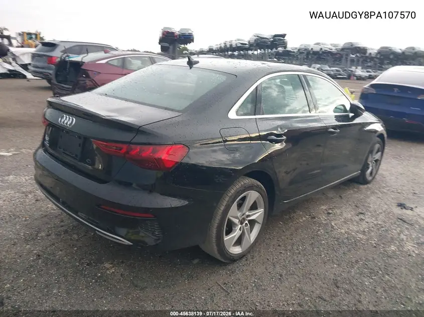 2023 Audi A3 Premium 40 Tfsi Front-Wheel Drive S Tronic VIN: WAUAUDGY8PA107570 Lot: 45638139