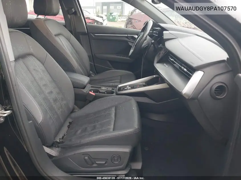 2023 Audi A3 Premium 40 Tfsi Front-Wheel Drive S Tronic VIN: WAUAUDGY8PA107570 Lot: 45638139