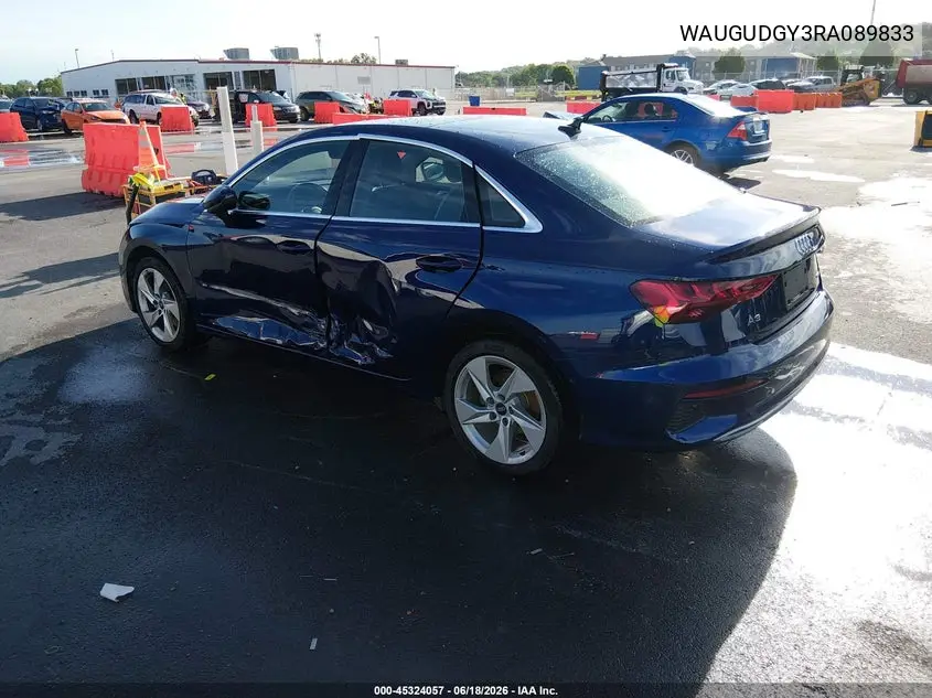2024 Audi A3 Premium 40 Tfsi Quattro S Tronic VIN: WAUGUDGY3RA089833 Lot: 45324057