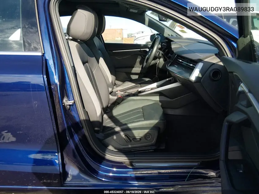 2024 Audi A3 Premium 40 Tfsi Quattro S Tronic VIN: WAUGUDGY3RA089833 Lot: 45324057