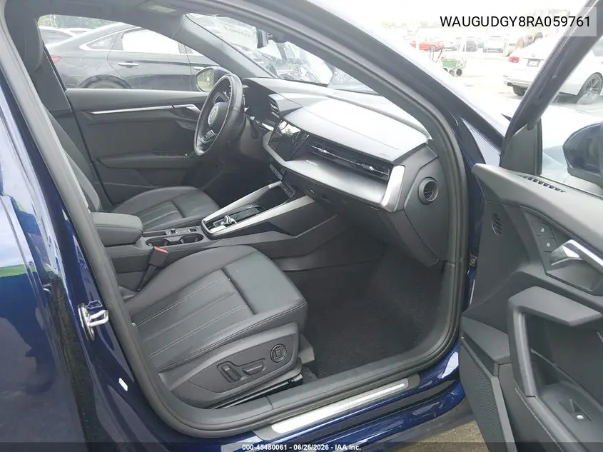 2024 Audi A3 Premium 40 Tfsi Quattro S Tronic VIN: WAUGUDGY8RA059761 Lot: 45480061