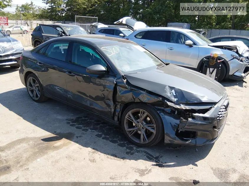 2024 Audi A3 Premium 40 Tfsi Quattro S Tronic VIN: WAUGUDGYXRA127977 Lot: 45581917