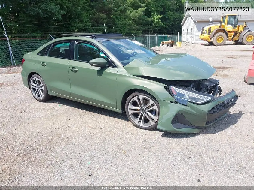 2025 Audi A3 Premium Plus 40 Tfsi Quattro S Tronic VIN: WAUHUDGY3SA077823 Lot: 45588321