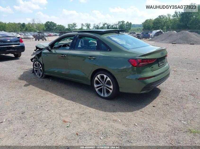 2025 Audi A3 Premium Plus 40 Tfsi Quattro S Tronic VIN: WAUHUDGY3SA077823 Lot: 45588321