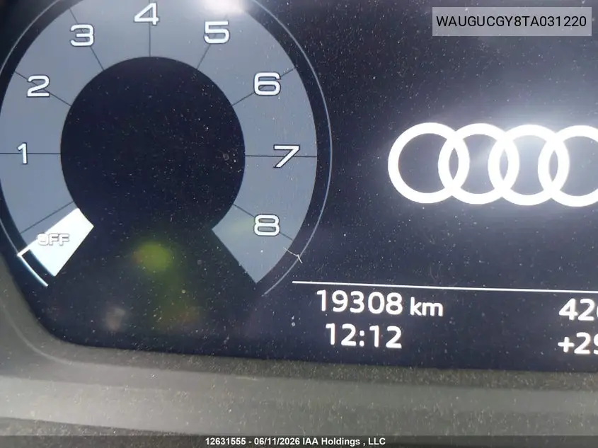 2026 Audi A3 Premium/Premium Plus VIN: WAUGUCGY8TA031220 Lot: 12631555