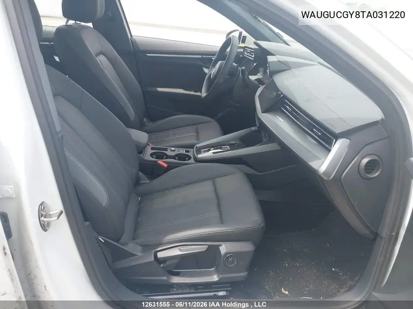 2026 Audi A3 Premium/Premium Plus VIN: WAUGUCGY8TA031220 Lot: 12631555