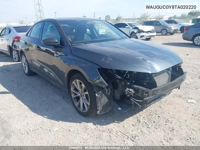 2026 Audi A3 Premium/Premium Plus VIN: WAUGUCGY8TA020220 Lot: 12644873