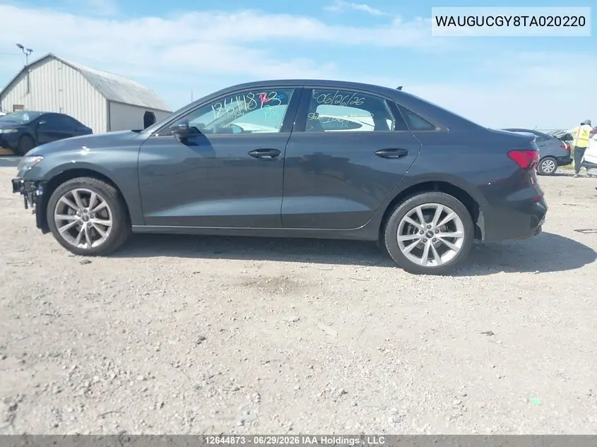 2026 Audi A3 Premium/Premium Plus VIN: WAUGUCGY8TA020220 Lot: 12644873