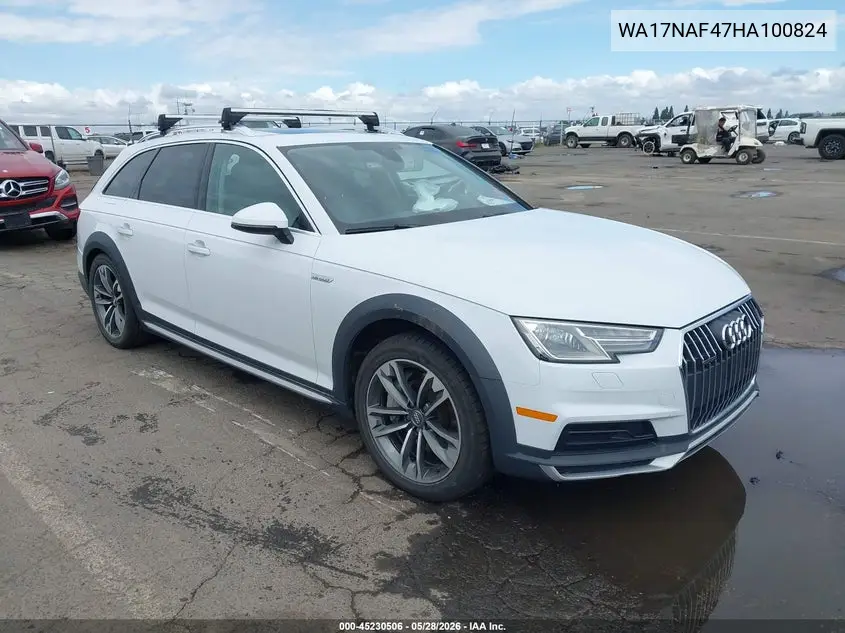 2017 Audi A4 Allroad 2.0T Premium VIN: WA17NAF47HA100824 Lot: 45230506