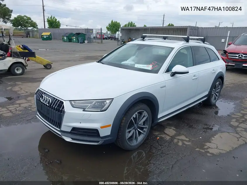 2017 Audi A4 Allroad 2.0T Premium VIN: WA17NAF47HA100824 Lot: 45230506