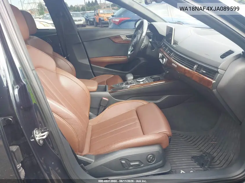 2018 Audi A4 Allroad 2.0T Premium VIN: WA18NAF4XJA089599 Lot: 45313988