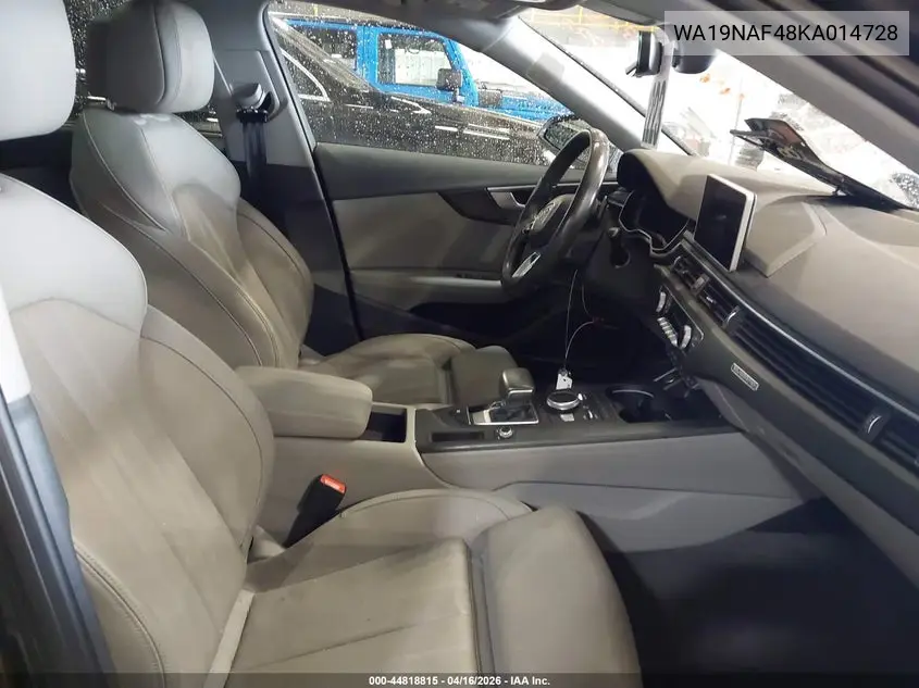 2019 Audi A4 Allroad 45 Premium VIN: WA19NAF48KA014728 Lot: 44818815