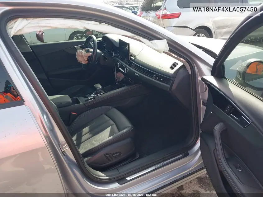 2020 Audi A4 Allroad Premium Plus 45 Tfsi Quattro S Tronic VIN: WA18NAF4XLA057450 Lot: 44610328