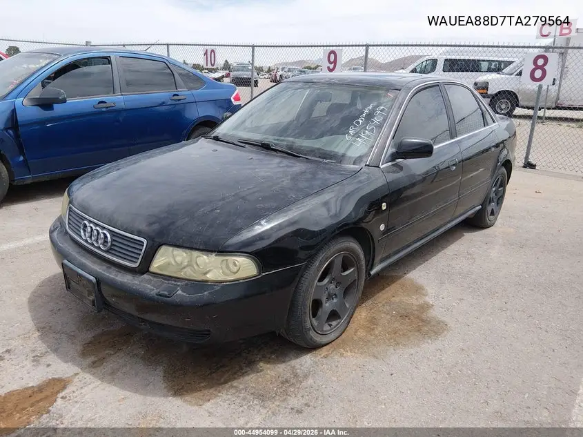 1996 Audi A4 Quattro VIN: WAUEA88D7TA279564 Lot: 44954099