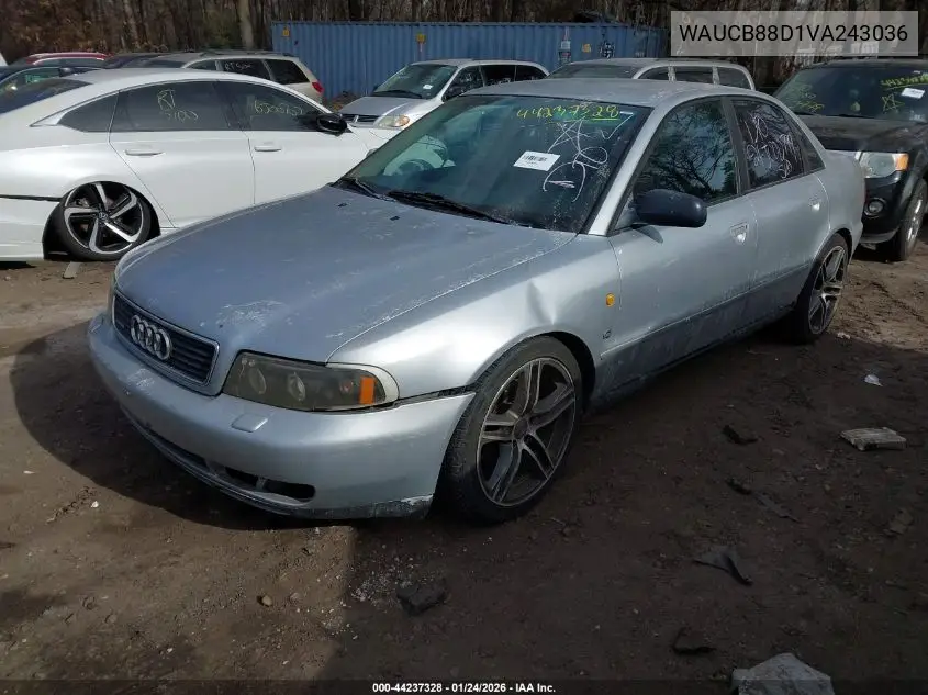 1997 Audi A4 1.8 T VIN: WAUCB88D1VA243036 Lot: 44237328