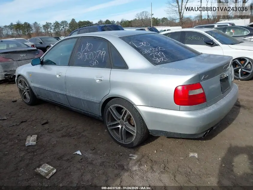 1997 Audi A4 1.8 T VIN: WAUCB88D1VA243036 Lot: 44237328