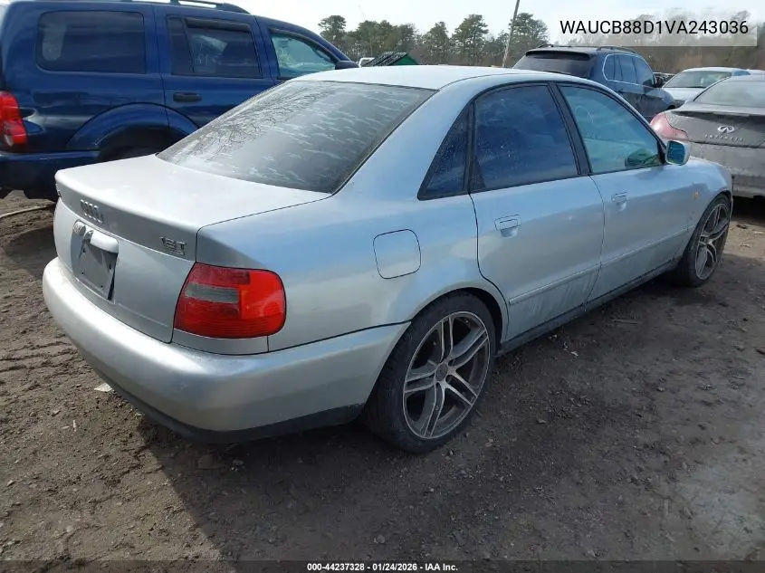 1997 Audi A4 1.8 T VIN: WAUCB88D1VA243036 Lot: 44237328
