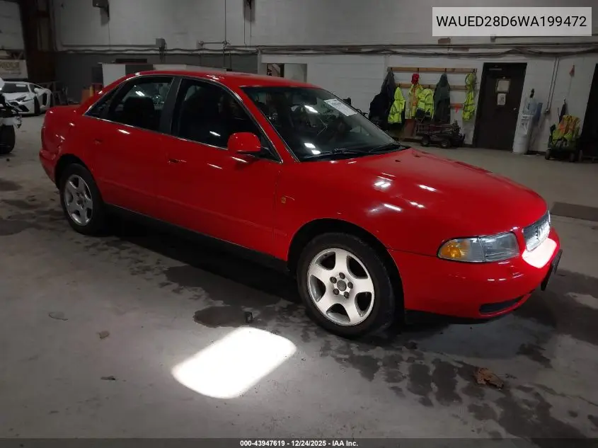 1998 Audi A4 2.8 VIN: WAUED28D6WA199472 Lot: 43947619