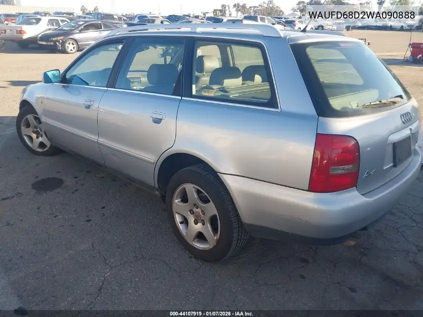 1998 Audi A4 Avant VIN: WAUFD68D2WA090888 Lot: 44107919