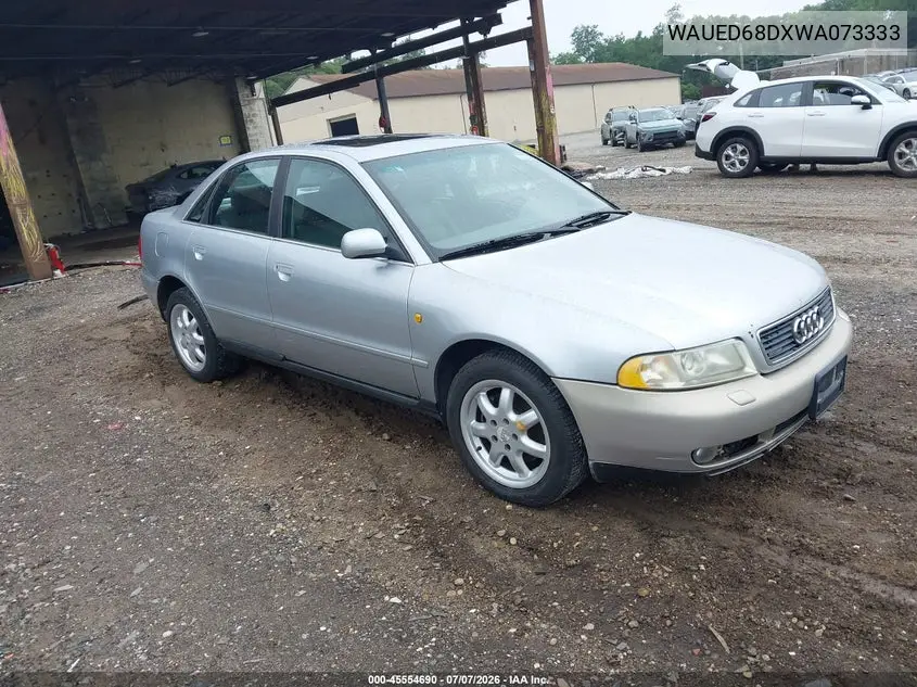 1998 Audi A4 2.8/2.8 (A5) Quattro VIN: WAUED68DXWA073333 Lot: 45554690