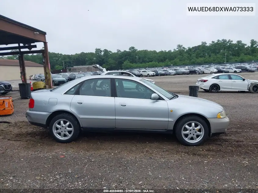 1998 Audi A4 2.8/2.8 (A5) Quattro VIN: WAUED68DXWA073333 Lot: 45554690