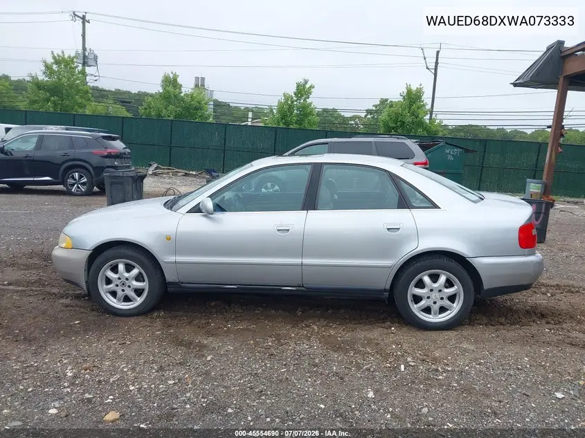 1998 Audi A4 2.8/2.8 (A5) Quattro VIN: WAUED68DXWA073333 Lot: 45554690