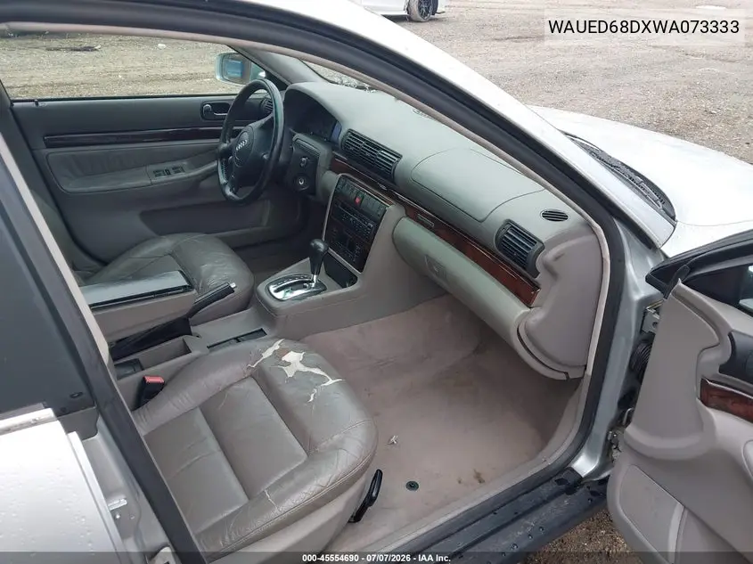 1998 Audi A4 2.8/2.8 (A5) Quattro VIN: WAUED68DXWA073333 Lot: 45554690