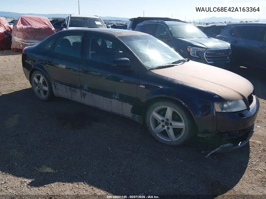 2002 Audi A4 1.8T VIN: WAULC68E42A163364 Lot: 45051145
