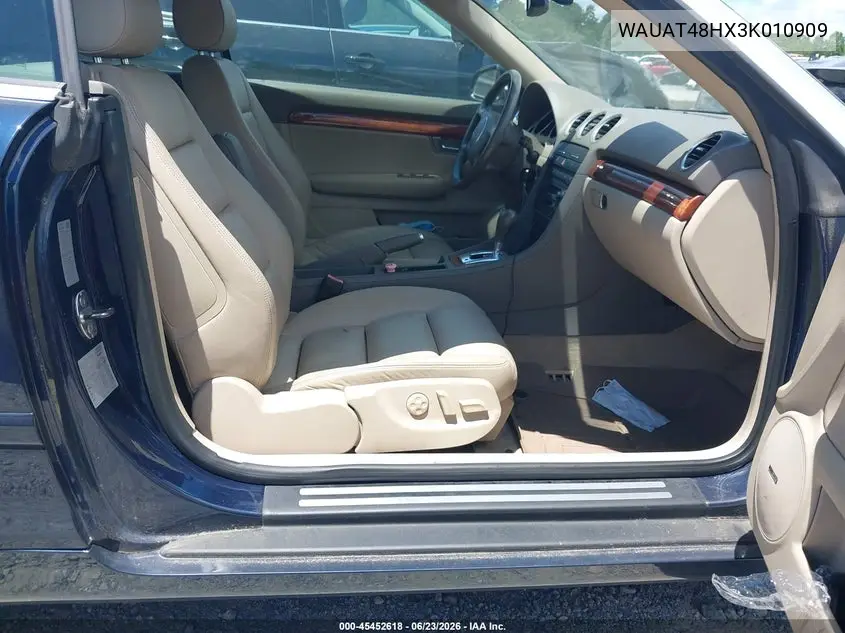 2003 Audi A4 3.0 VIN: WAUAT48HX3K010909 Lot: 45452618