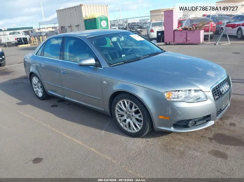 WAUDF78E78A149727 2008 Audi A4 2.0T/2.0T Special Edition