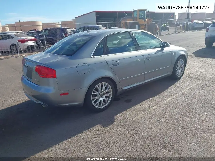 WAUDF78E78A149727 2008 Audi A4 2.0T/2.0T Special Edition