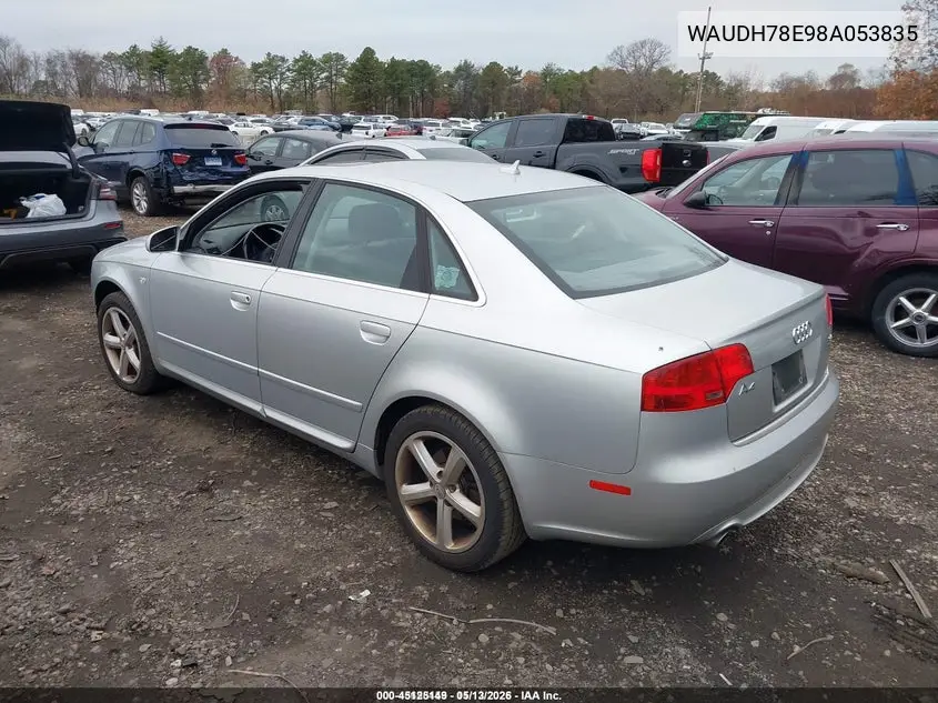 WAUDH78E98A053835 2008 Audi A4 3.2