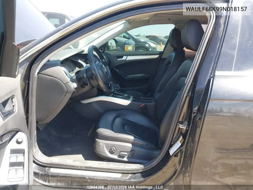 2009 Audi A4 2.0T Quattro VIN: WAULF68K99N018157 Lot: 12654396