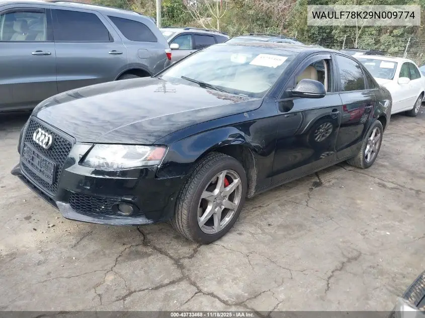 WAULF78K29N009774 2009 Audi A4 2.0T Premium