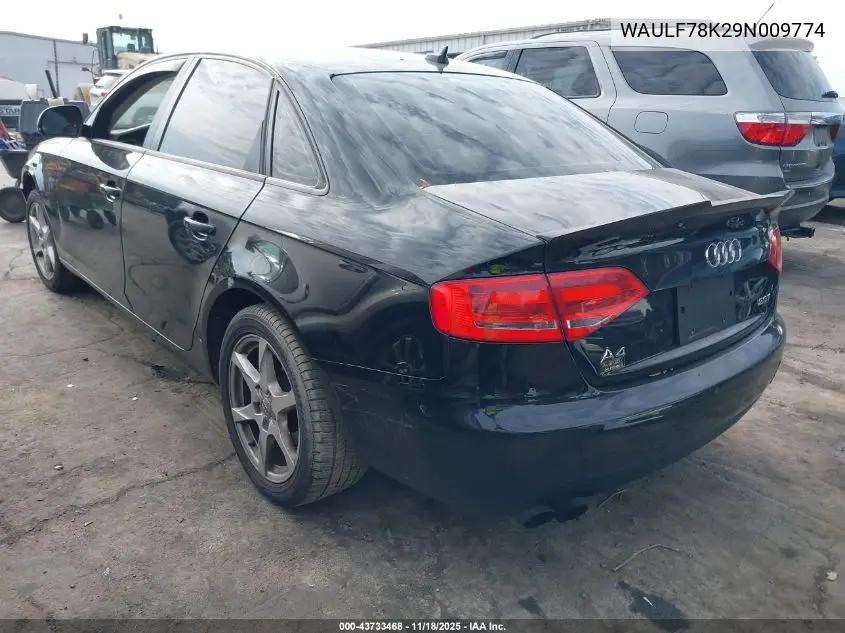 WAULF78K29N009774 2009 Audi A4 2.0T Premium