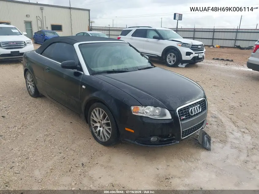 2009 Audi A4 2.0T/2.0T Special Edition VIN: WAUAF48H69K006114 Lot: 45628068