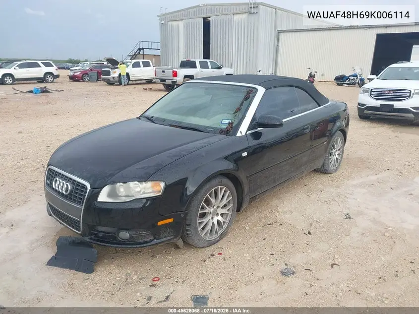 2009 Audi A4 2.0T/2.0T Special Edition VIN: WAUAF48H69K006114 Lot: 45628068