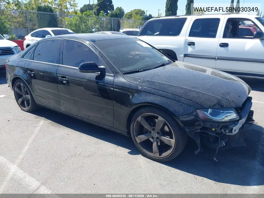 2011 Audi A4 2.0T Premium VIN: WAUEFAFL5BN030349 Lot: 45365330