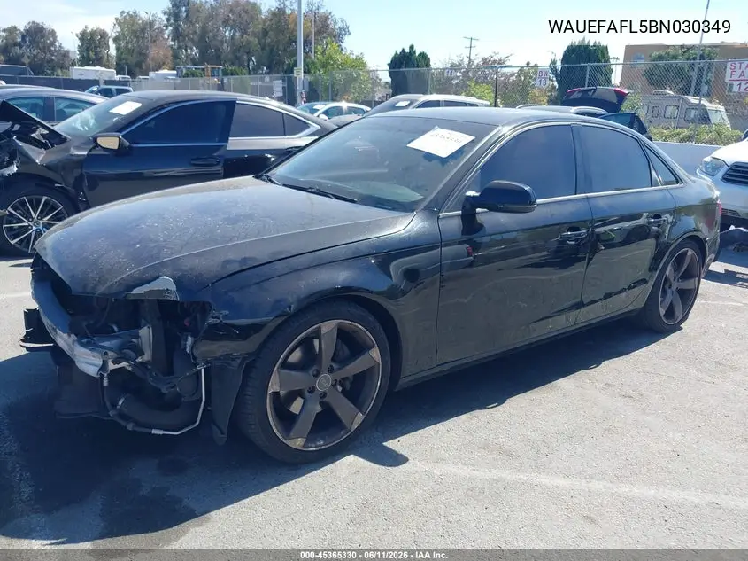 2011 Audi A4 2.0T Premium VIN: WAUEFAFL5BN030349 Lot: 45365330