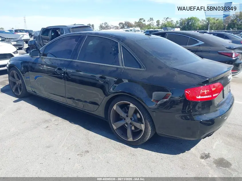 2011 Audi A4 2.0T Premium VIN: WAUEFAFL5BN030349 Lot: 45365330