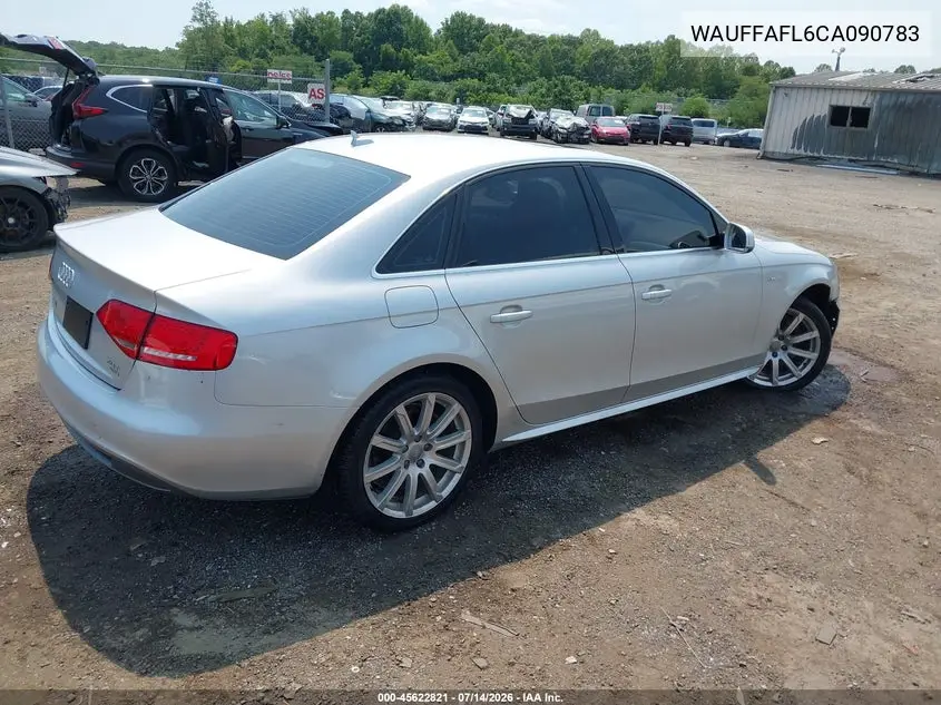 2012 Audi A4 2.0T Premium Plus VIN: WAUFFAFL6CA090783 Lot: 45622821