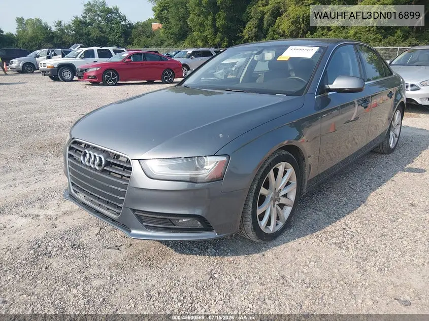 2013 Audi A4 2.0T Premium VIN: WAUHFAFL3DN016899 Lot: 45600569