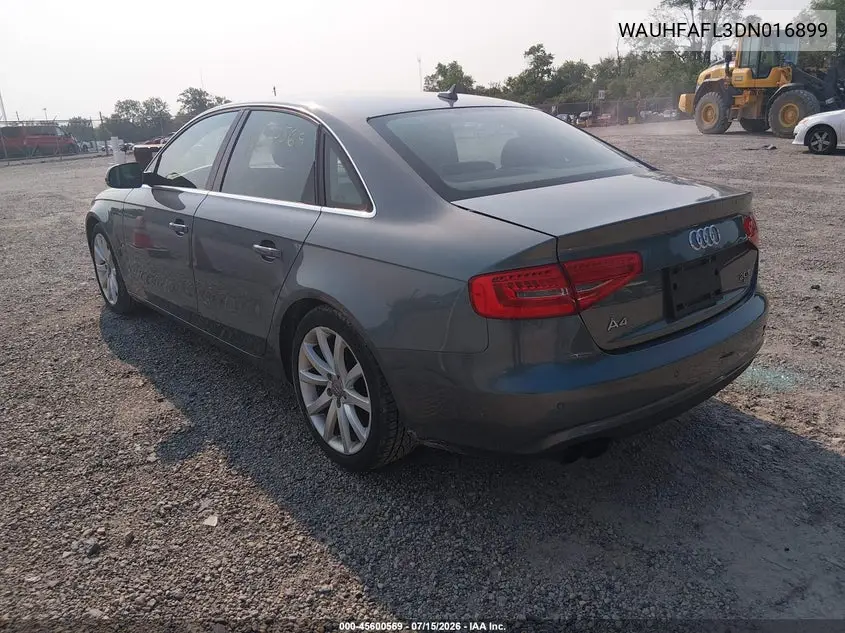 2013 Audi A4 2.0T Premium VIN: WAUHFAFL3DN016899 Lot: 45600569