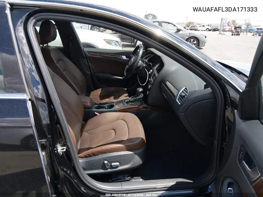 2013 Audi A4 2.0T Premium VIN: WAUAFAFL3DA171333 Lot: 45610726