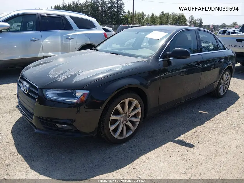 2013 Audi A4 2.0T Premium VIN: WAUFFAFL9DN039594 Lot: 45616611