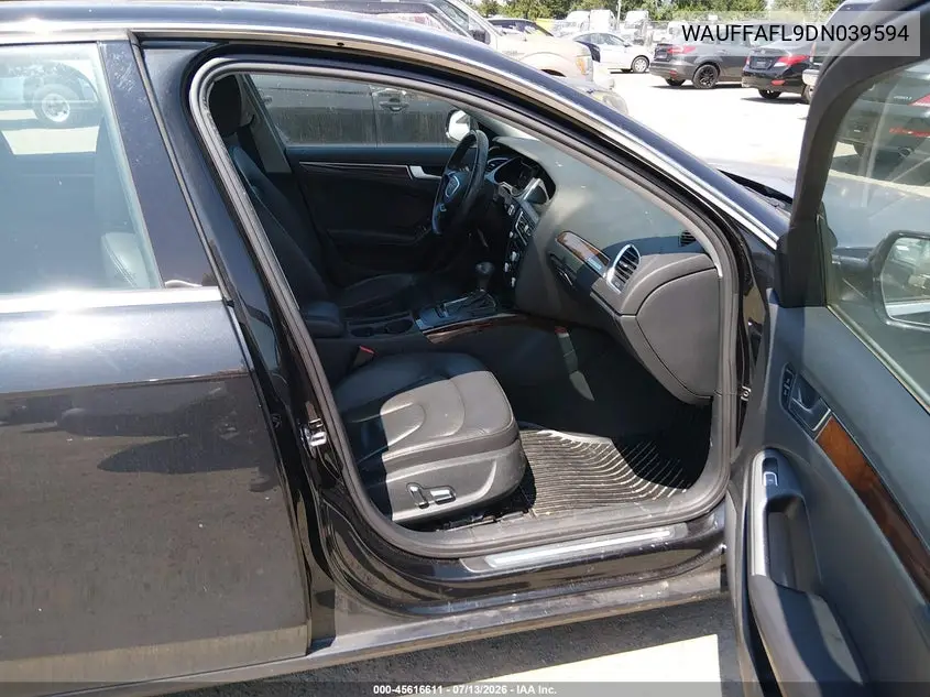 2013 Audi A4 2.0T Premium VIN: WAUFFAFL9DN039594 Lot: 45616611