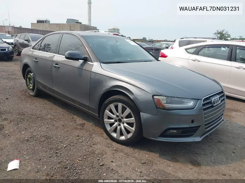2013 Audi A4 2.0T Premium VIN: WAUAFAFL7DN031231 Lot: 45623536