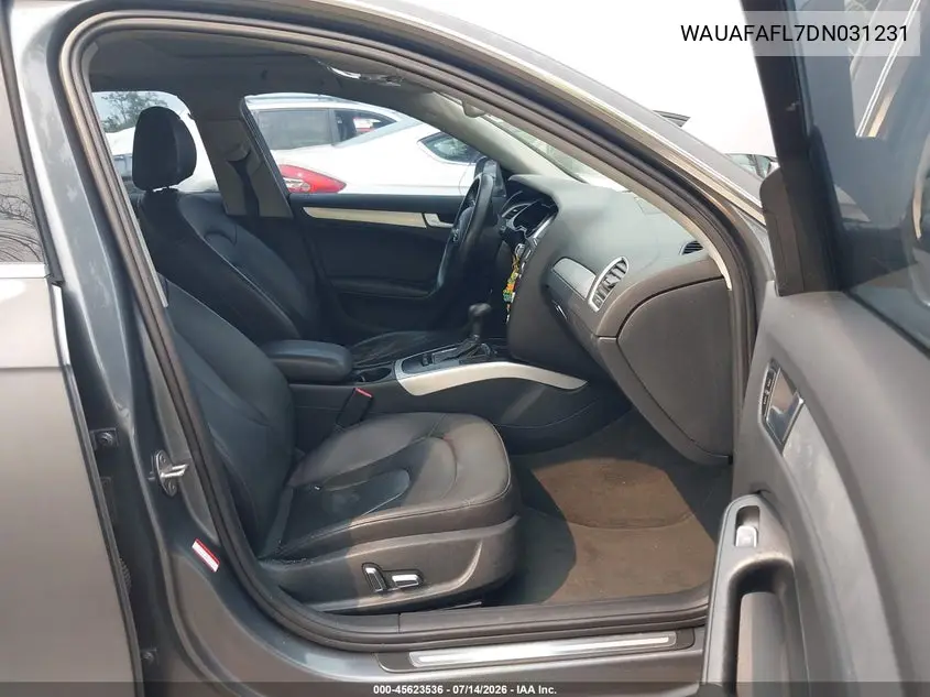 2013 Audi A4 2.0T Premium VIN: WAUAFAFL7DN031231 Lot: 45623536