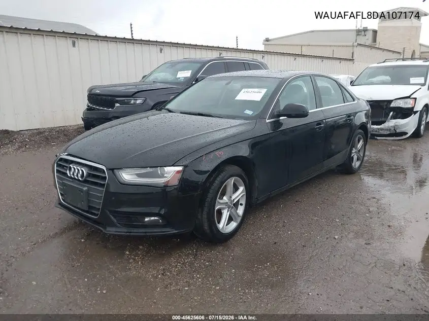 2013 Audi A4 2.0T Premium VIN: WAUAFAFL8DA107174 Lot: 45625606